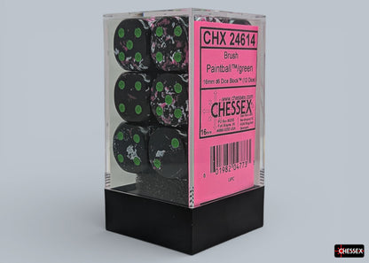 Chessex - Brush 16mm d6 Block (12 Dice)