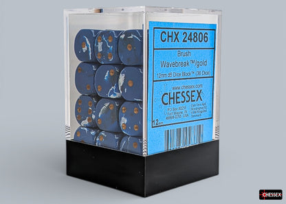 Chessex - Brush 12mm d6 Block (36 Dice)