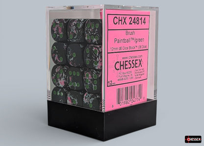 Chessex - Brush 12mm d6 Block (36 Dice)