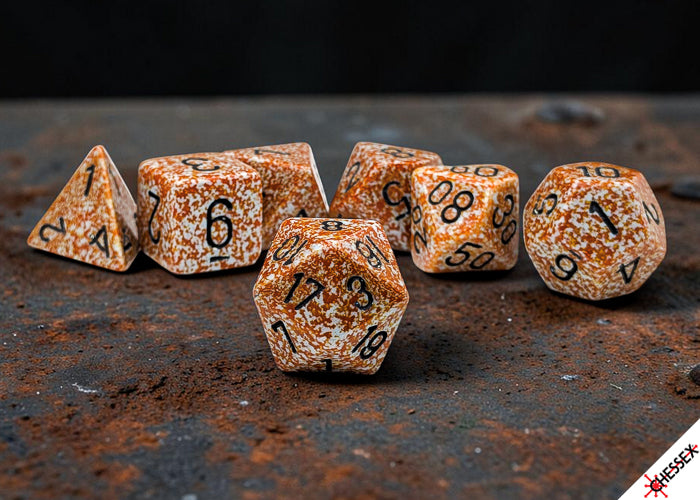 Chessex - Speckled Rust Polyhedral 7-Dice Set
