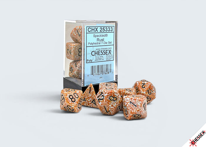 Chessex - Speckled Rust Polyhedral 7-Dice Set