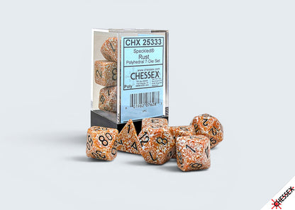 Chessex - Speckled Rust Polyhedral 7-Dice Set