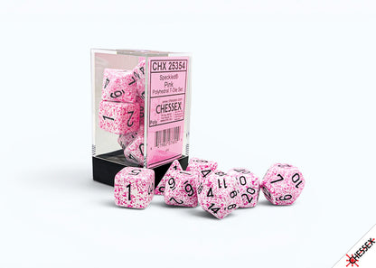 Chessex - Speckled Pink Polyhedral 7-Dice Set