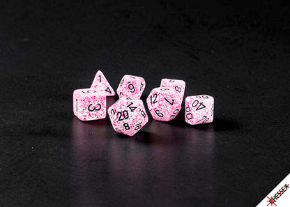 Chessex - Speckled Pink Polyhedral 7-Dice Set