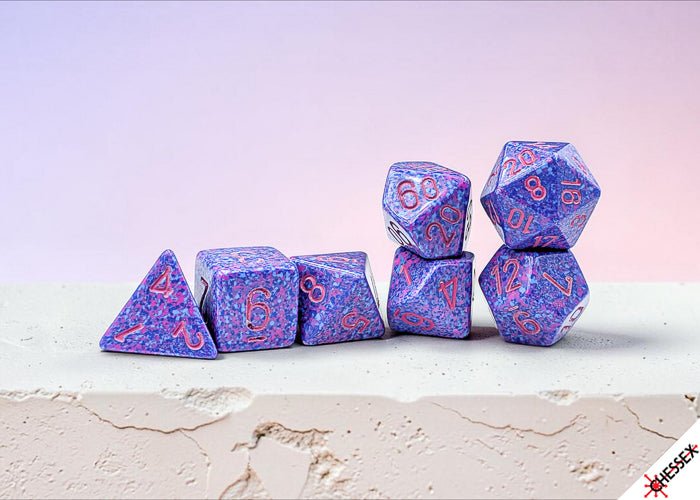 Chessex - Speckled Purple Passion Polyhedral 7-Dice Set