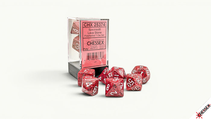 Chessex - Speckled Lava Stone Polyhedral 7-Dice Set