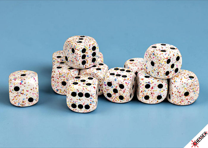 Chessex - Speckled Birthday 16mm d6 Dice Block (12 dice)