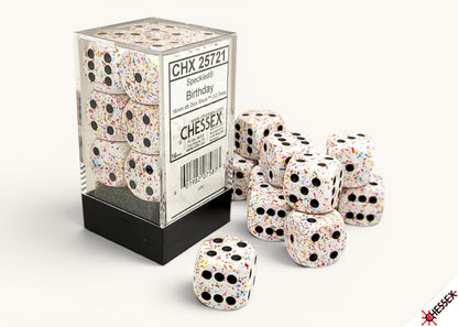 Chessex - Speckled Birthday 16mm d6 Dice Block (12 dice)