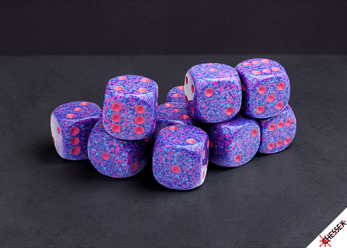 Chessex - Speckled Purple Passion 16mm d6 Dice Block (12 dice)