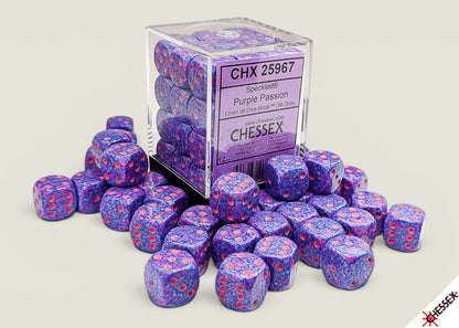 Chessex - Speckled Purple Passion 12mm d6 Dice Block (36 dice)