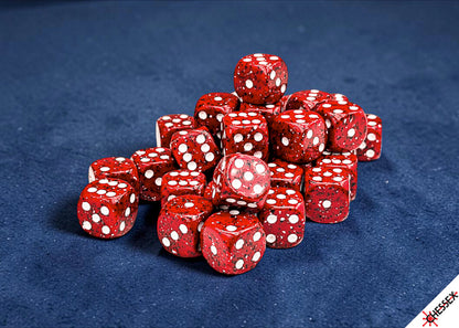 Chessex - Speckled Lava Stone 12mm d6 Dice Block (36 dice)