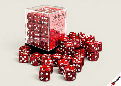 Chessex - Speckled Lava Stone 12mm d6 Dice Block (36 dice)