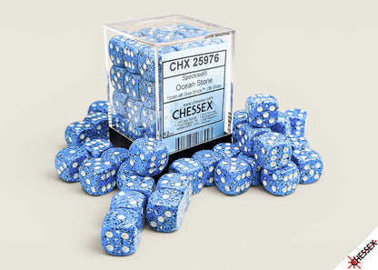 Chessex - Speckled Ocean Stone 12mm d6 Dice Block (36 dice)