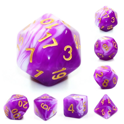 Foam Brain - Berry Cream RPG Dice Set
