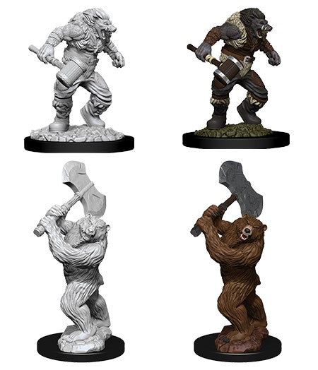 D&D Nolzur’s Marvelous Miniatures: W09 - Wereboar & Werebear