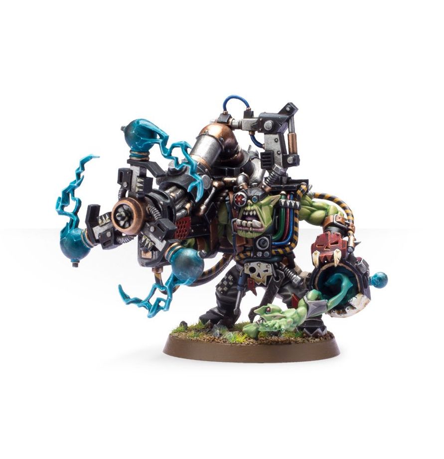 40K - Orks, Big Mek with Shokk Attack Gun