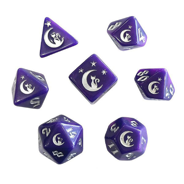 Kitty Clacks: 7-Die Set Moonbeam