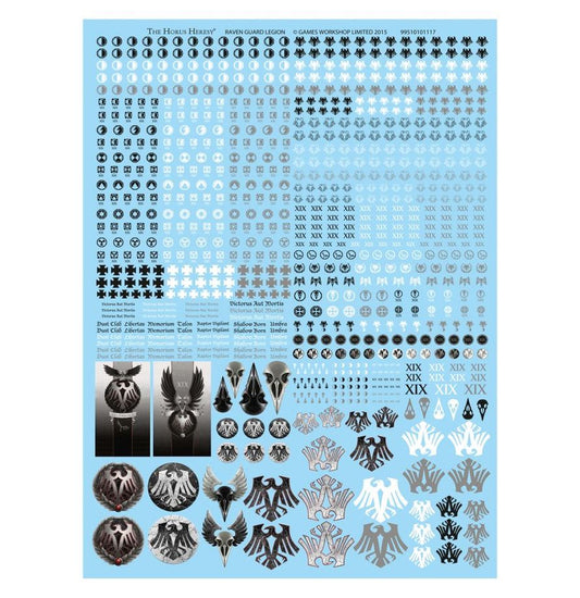Warhammer 40K - Raven Guard Legion Transfer Sheet