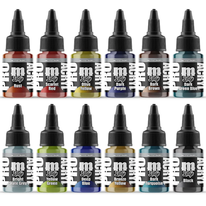 Monument Hobbies - Pro Acryl 1-Step Paint: Set #2