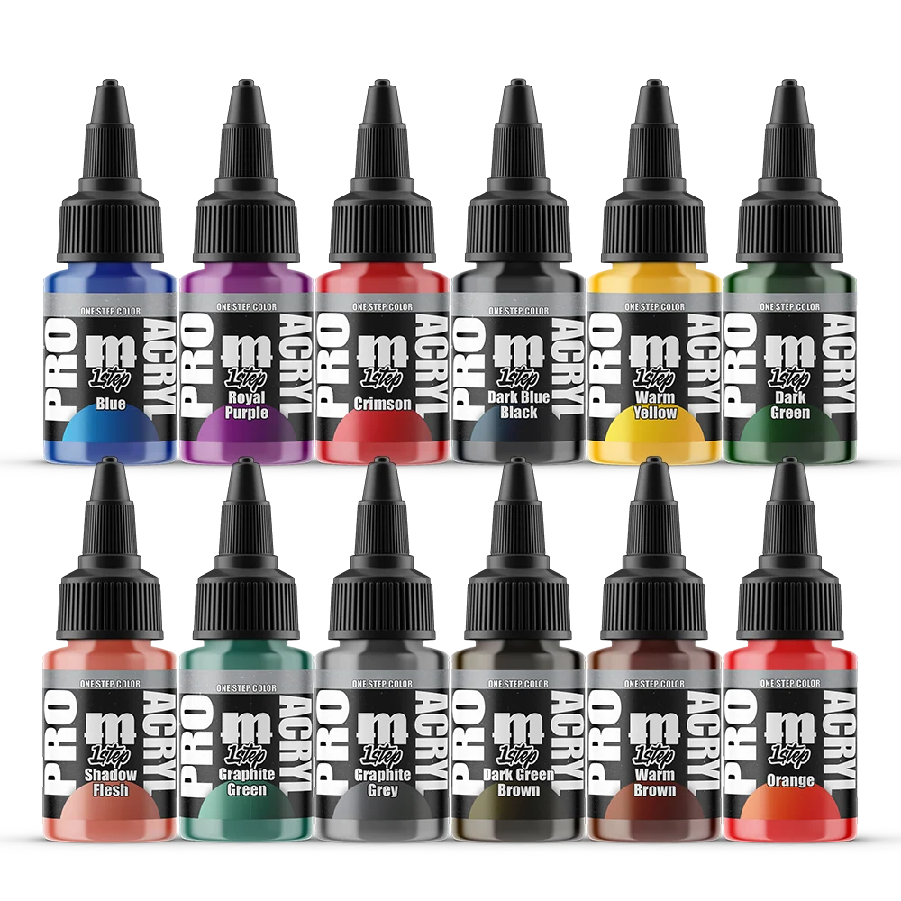 Monument Hobbies - Pro Acryl 1-Step Paint: Set #1