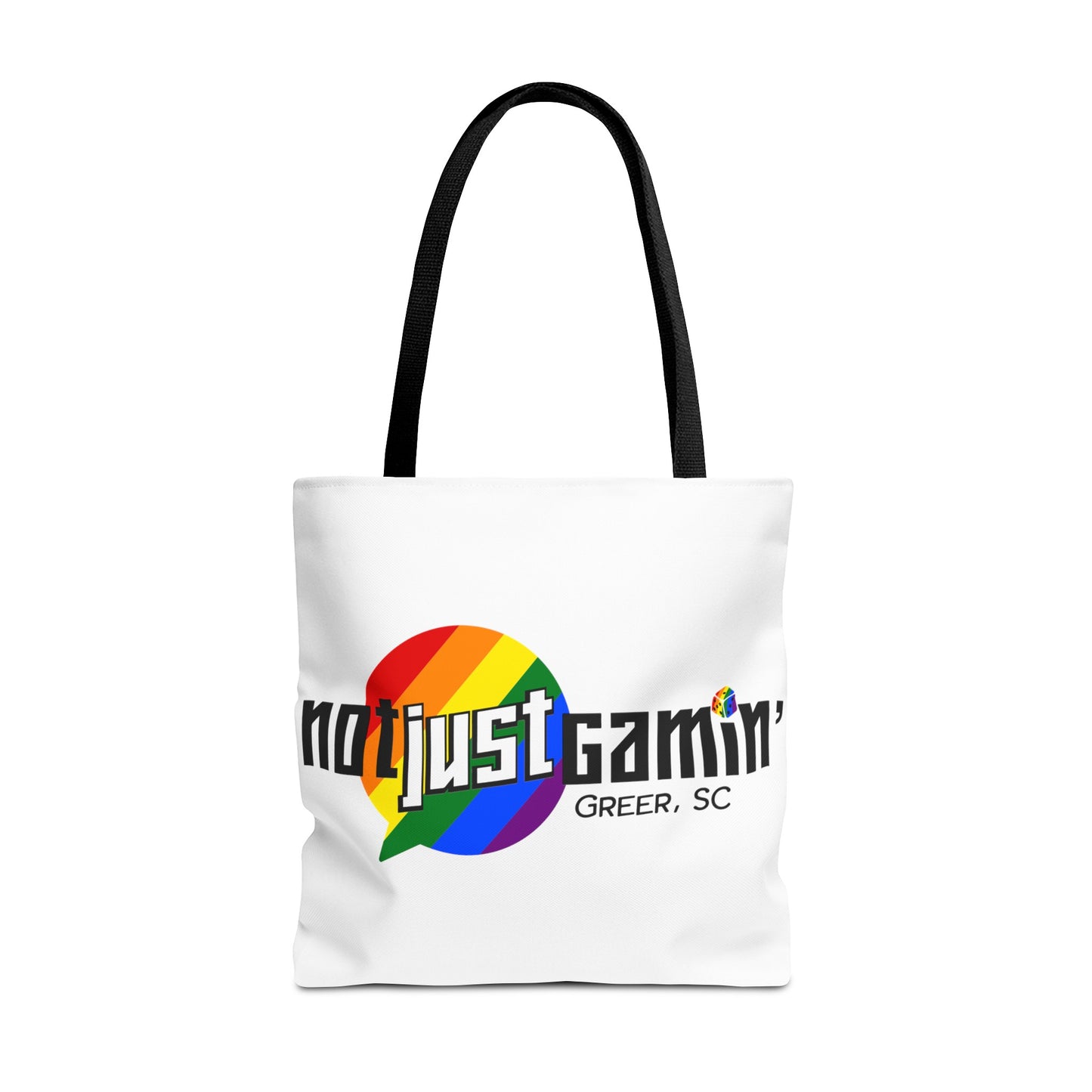 Not Just Gamin' Pride Tote Bags