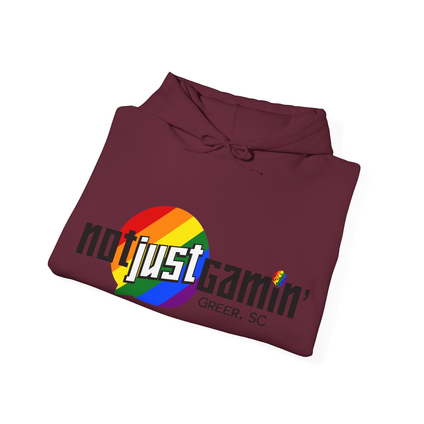 Not Just Gamin' Pride Unisex Heavy Blend™ Hooded Sweatshirt