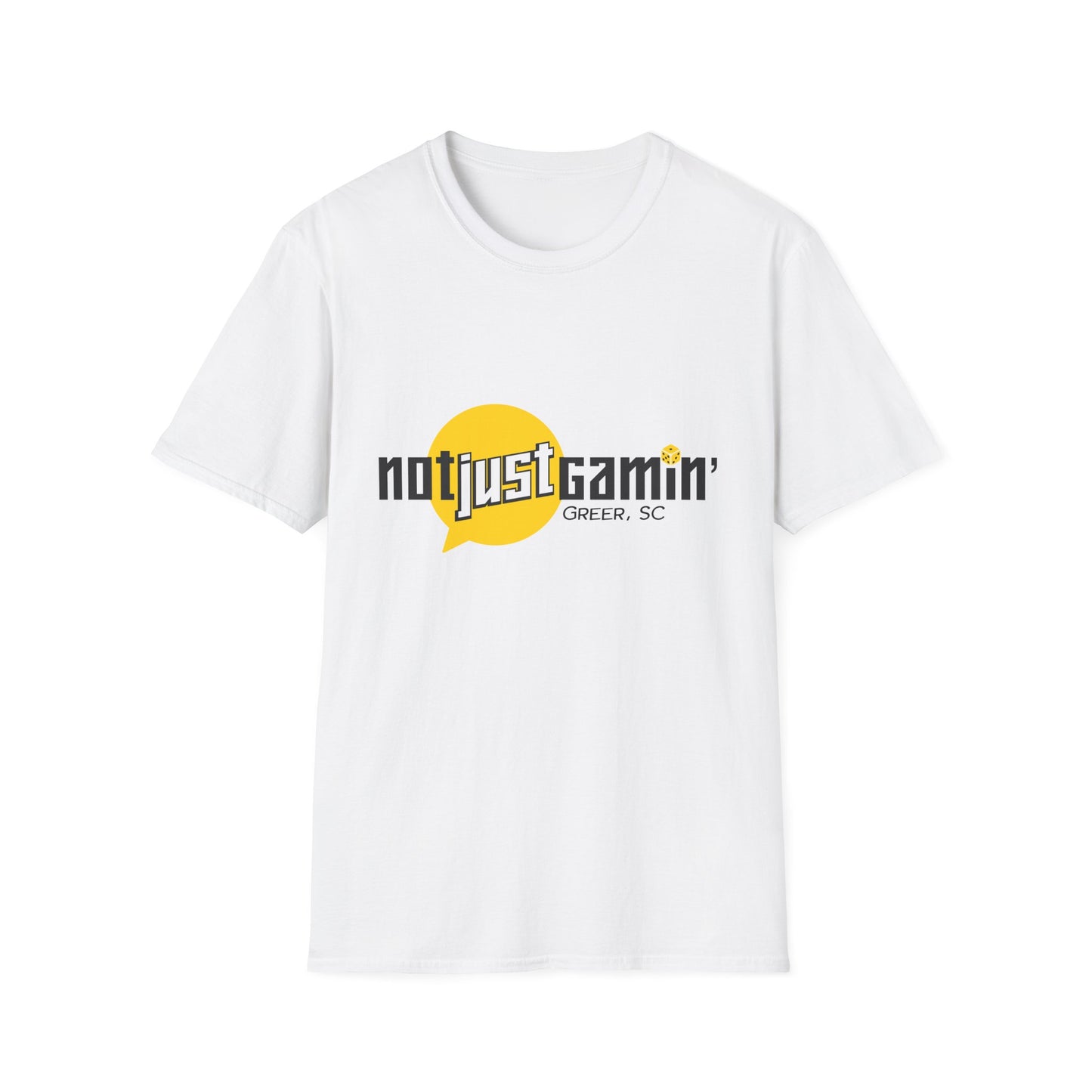 Not Just Gamin' T-Shirt — Greer, SC Retro Gaming Tee