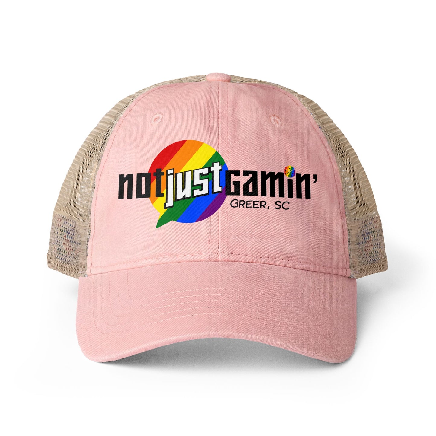 Not Just Gamin' Women's Pride Washed Mesh-Back Cap