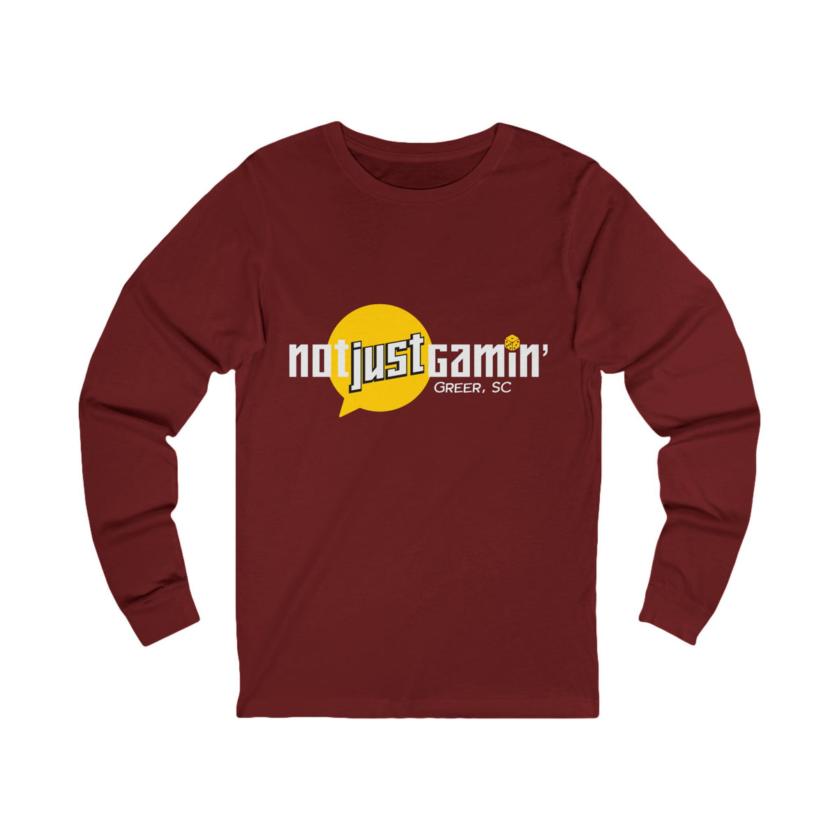 Not Just Gamin' Unisex Jersey Long Sleeve Tee