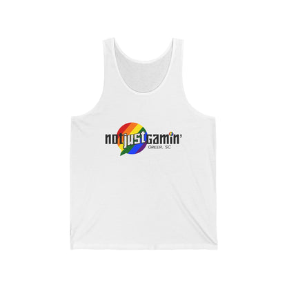 Not Just Gamin' Pride Unisex Jersey Tank