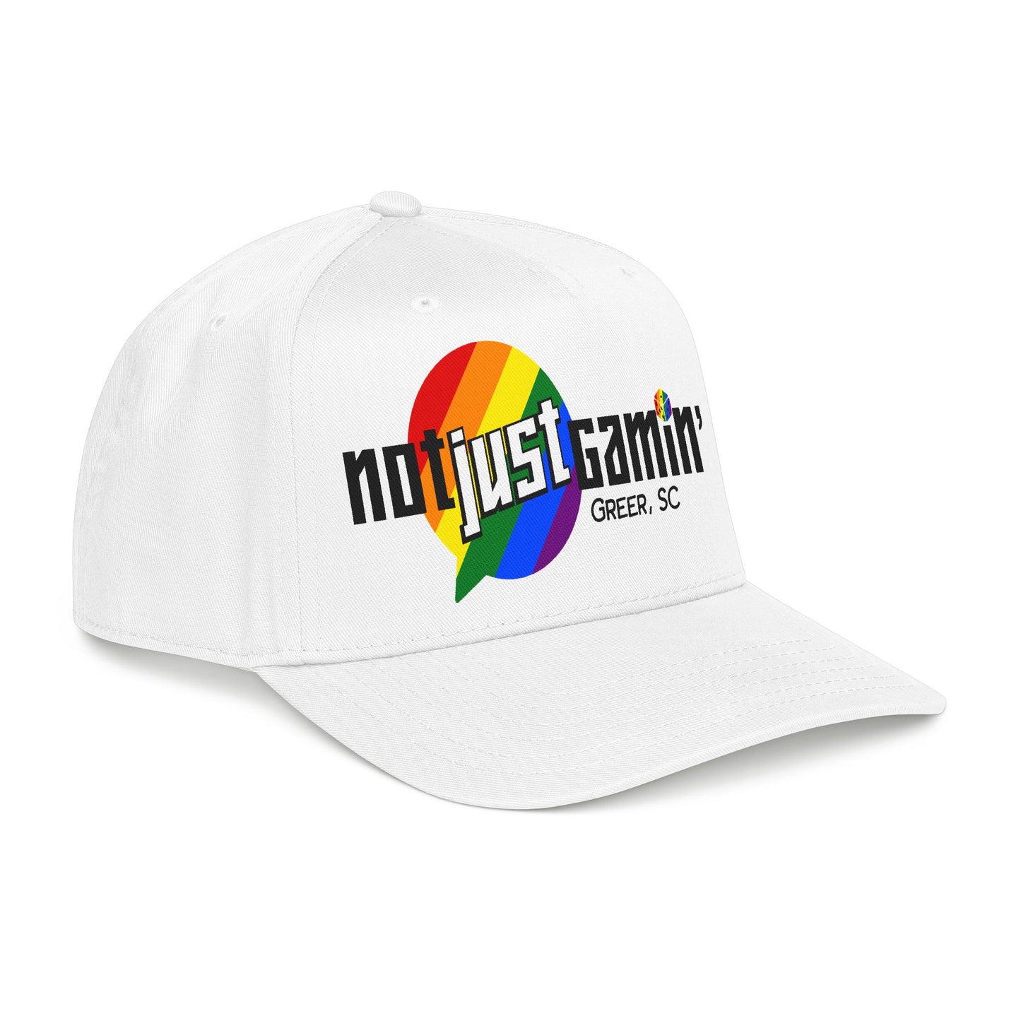 Not Just Gamín' Pride Baseball Cap