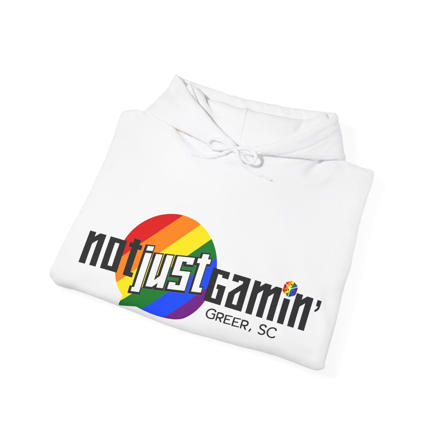 Not Just Gamin' Pride Unisex Heavy Blend™ Hooded Sweatshirt