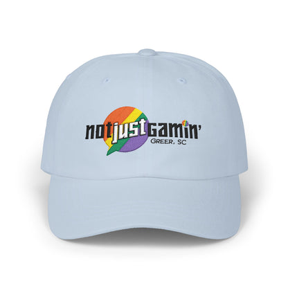 Not Just Gamin' Pride Embroidered Casual Baseball Hat