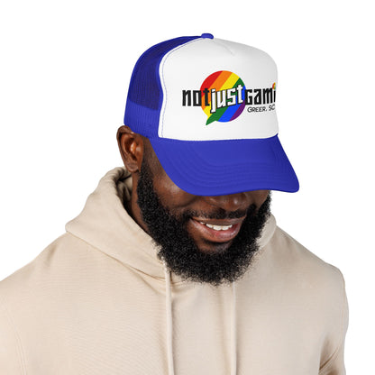 Not Just Gamin' Pride Foam Trucker Hat