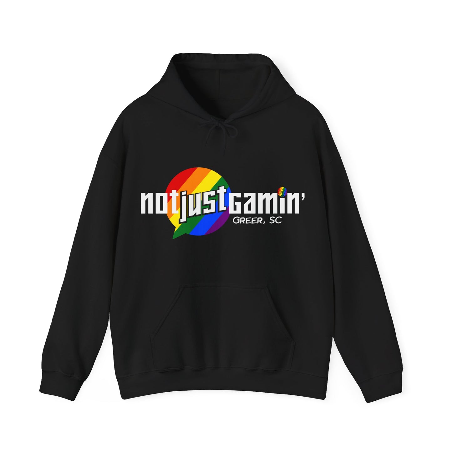 Not Just Gamin' Pride Unisex Heavy Blend™ Hooded Sweatshirt