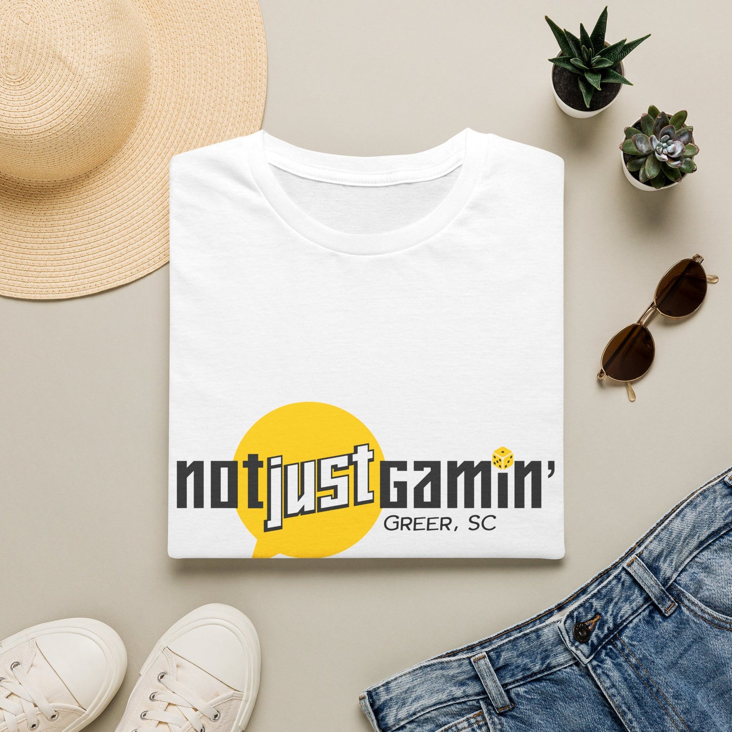 Not Just Gamin' T-Shirt — Greer, SC Retro Gaming Tee