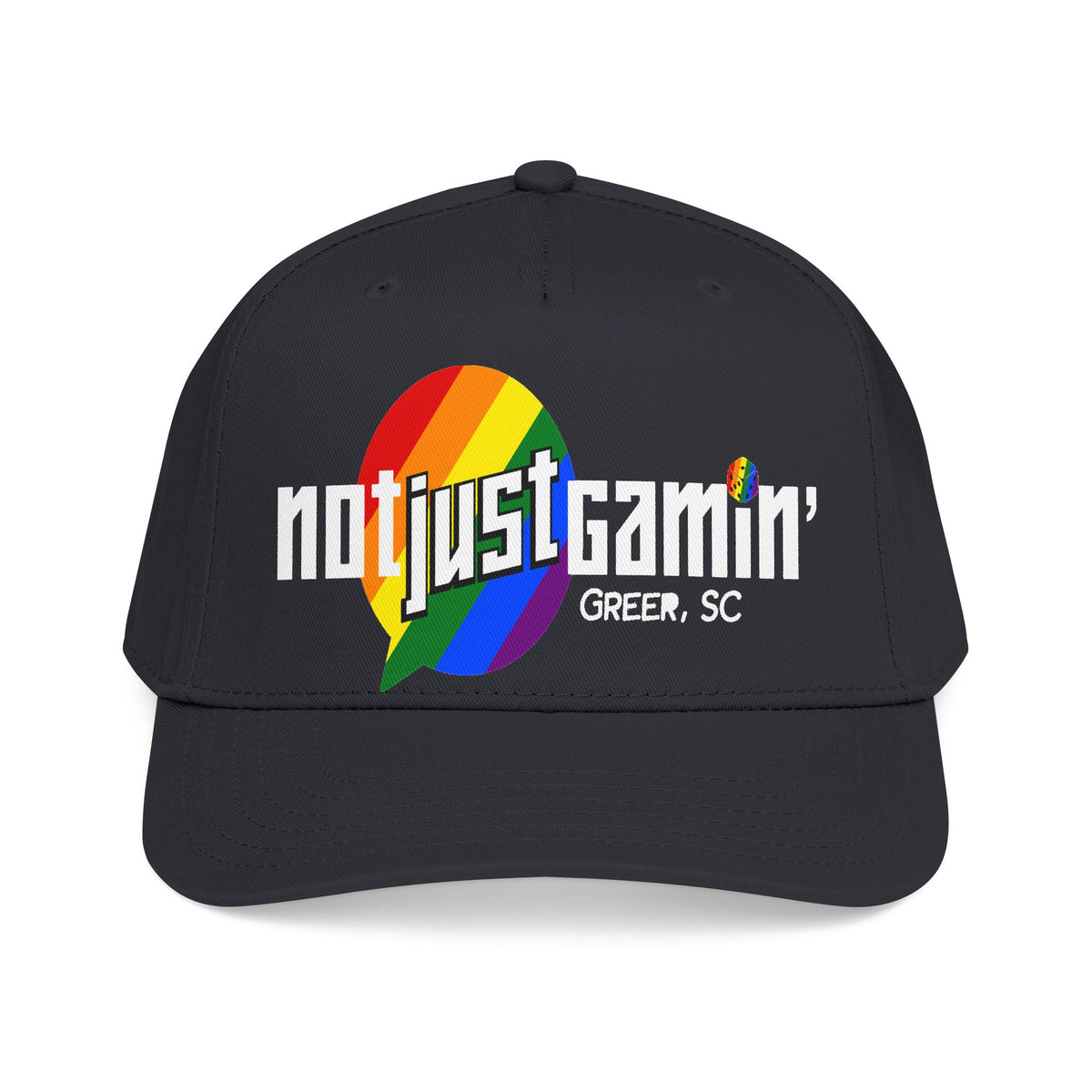 Not Just Gamín' Pride Baseball Cap
