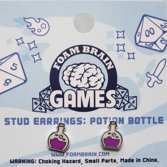 Stud Earrings: Potion Bottle