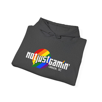 Not Just Gamin' Pride Unisex Heavy Blend™ Hooded Sweatshirt