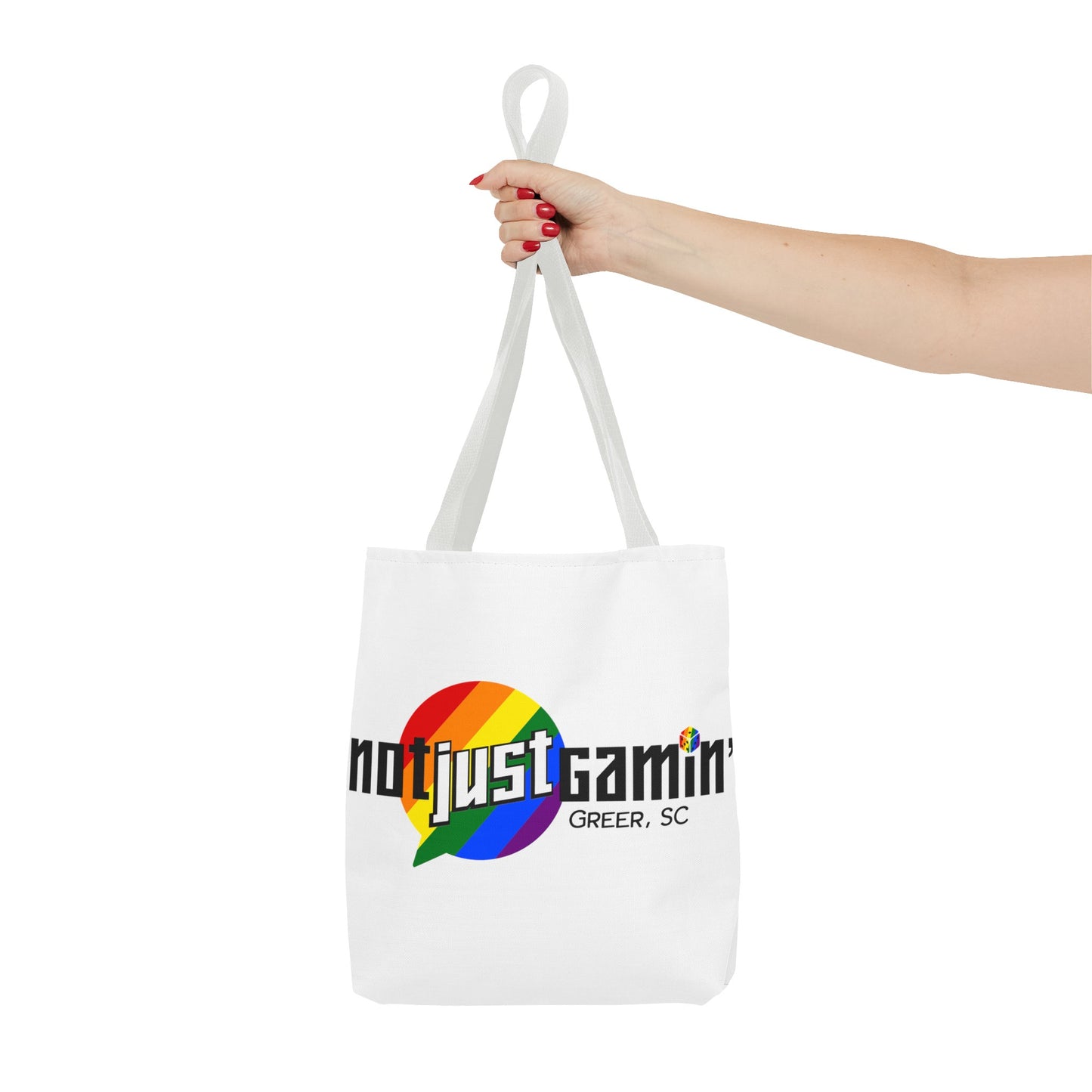 Not Just Gamin' Pride Tote Bags