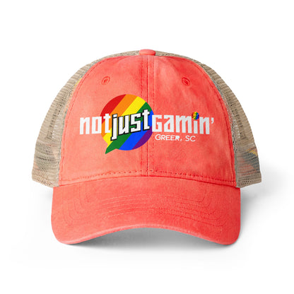 Not Just Gamin' Women's Pride Washed Mesh-Back Cap