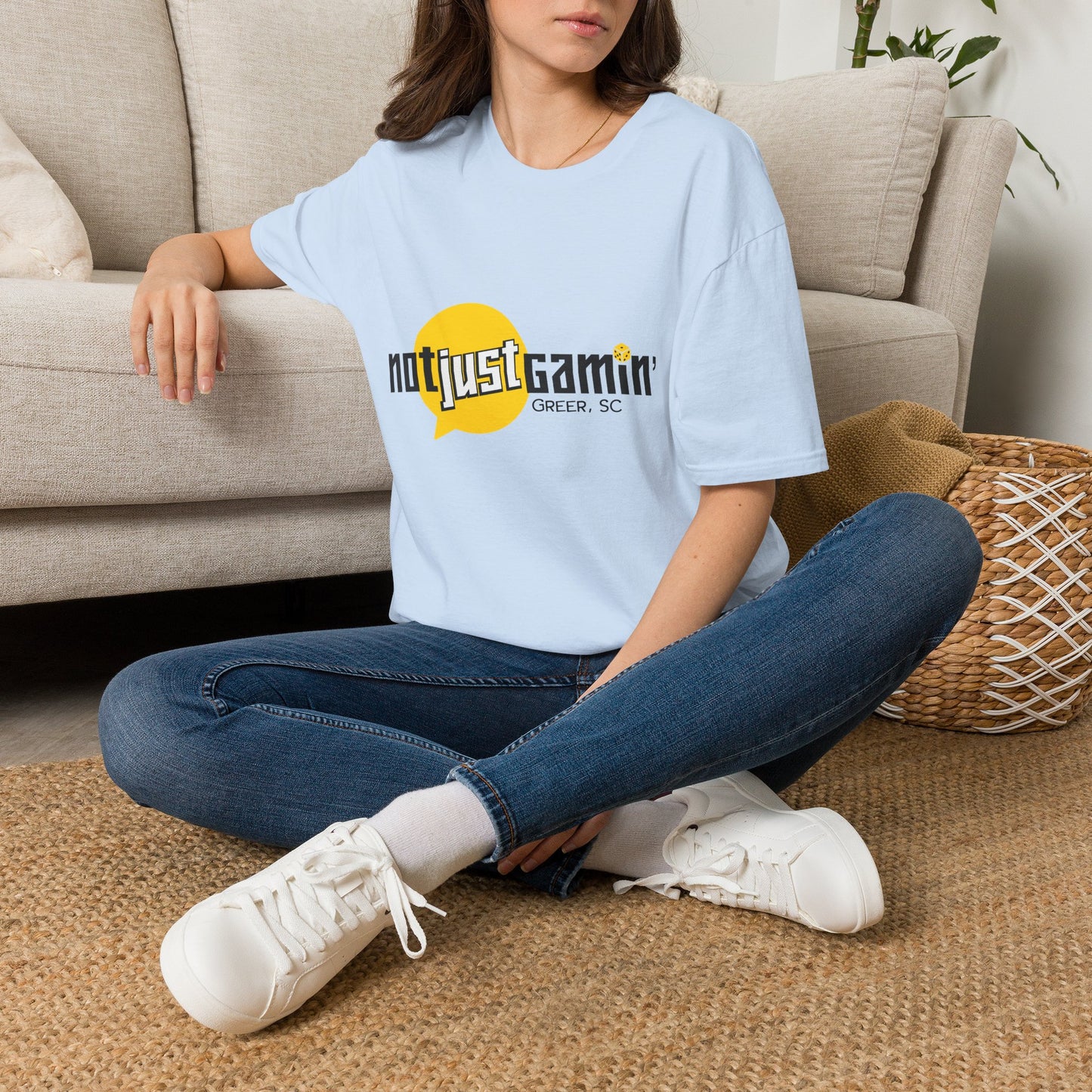 Not Just Gamin' T-Shirt — Greer, SC Retro Gaming Tee