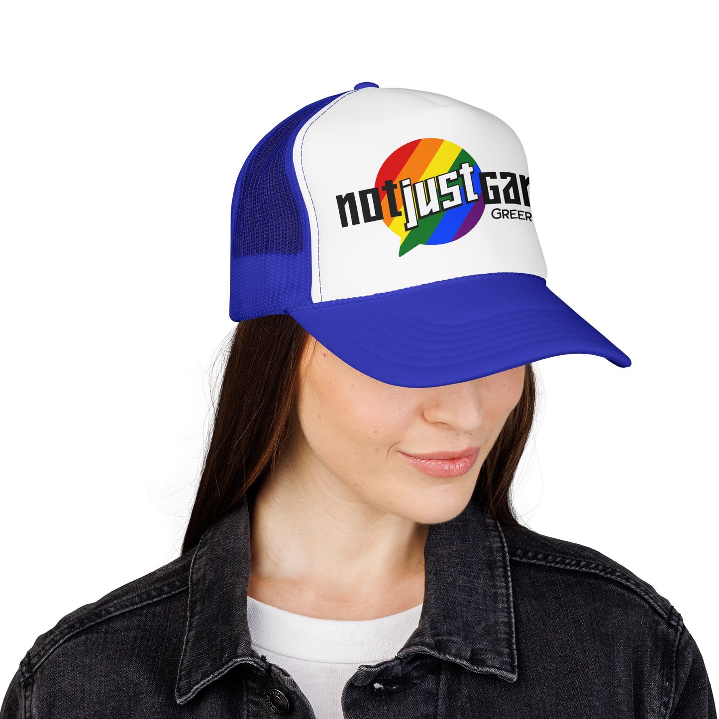 Not Just Gamin' Pride Foam Trucker Hat