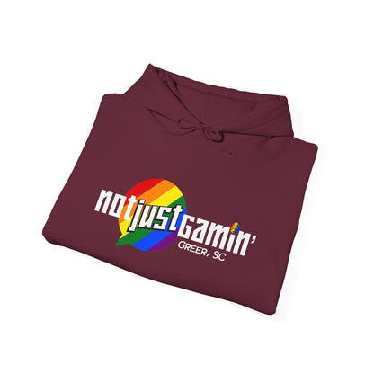 Not Just Gamin' Pride Unisex Heavy Blend™ Hooded Sweatshirt