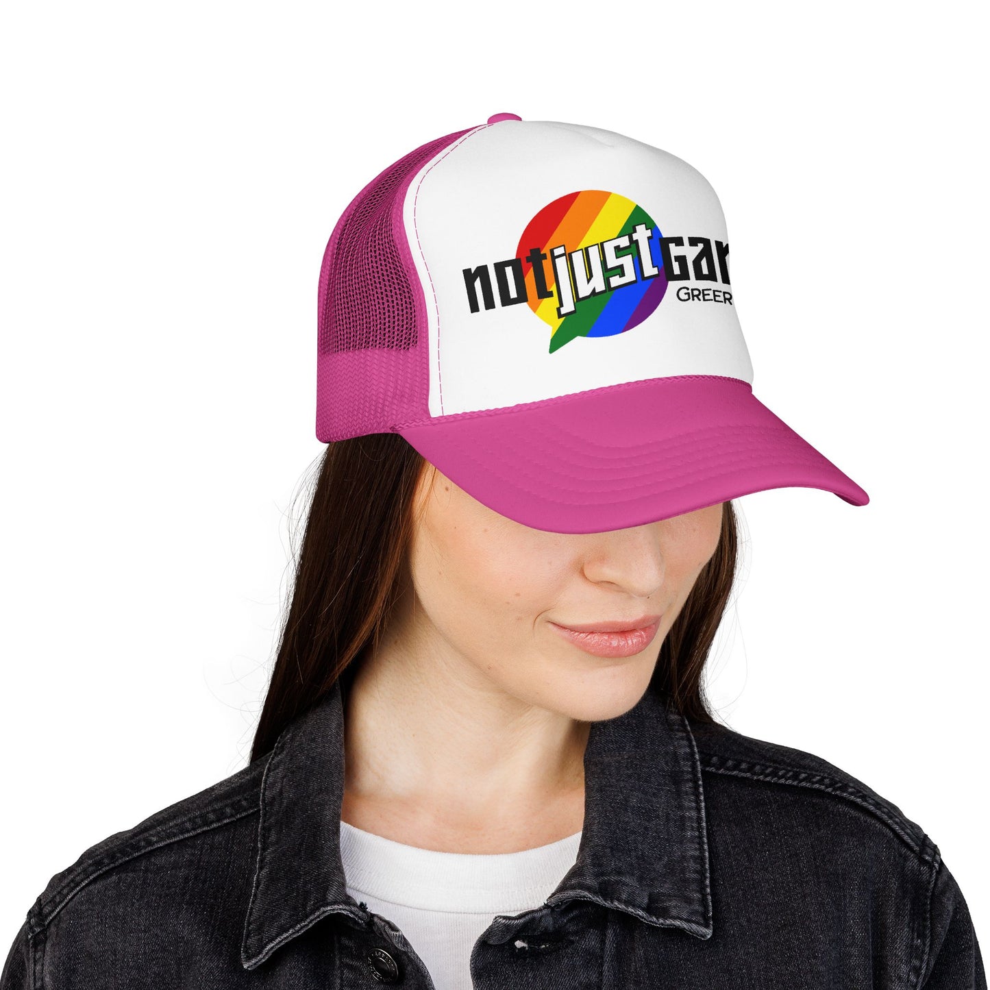 Not Just Gamin' Pride Foam Trucker Hat
