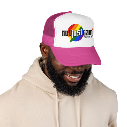 Not Just Gamin' Pride Foam Trucker Hat