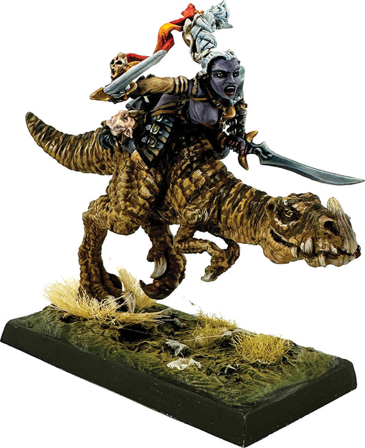 Bones Legends: Dark Elf Heroine on Lizard