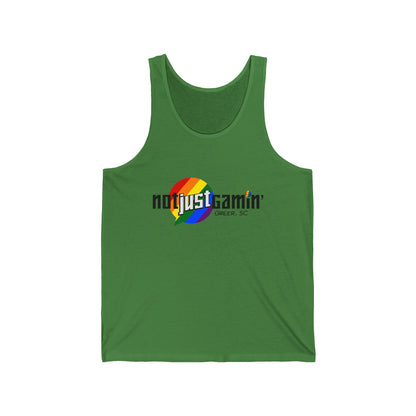 Not Just Gamin' Pride Unisex Jersey Tank