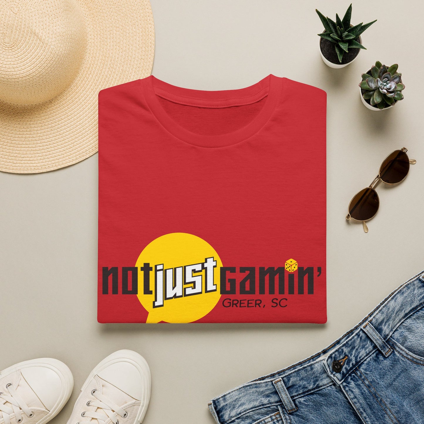 Not Just Gamin' T-Shirt — Greer, SC Retro Gaming Tee