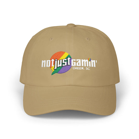 Not Just Gamin' Pride Embroidered Casual Baseball Hat